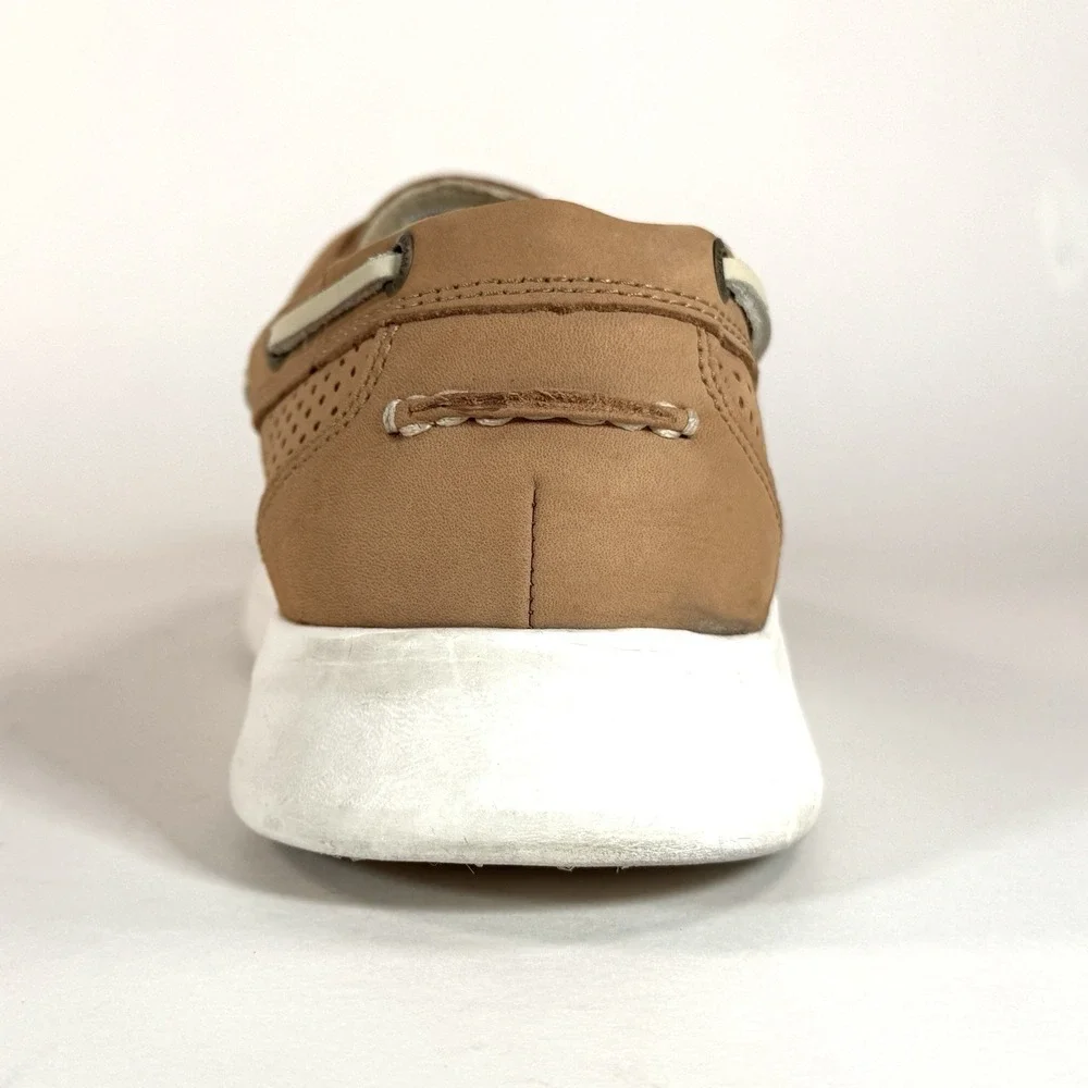 Tommy Bahama Aeonian Perf Boat Shoes Mens‎ 10 Tan Leather Slip On Casual